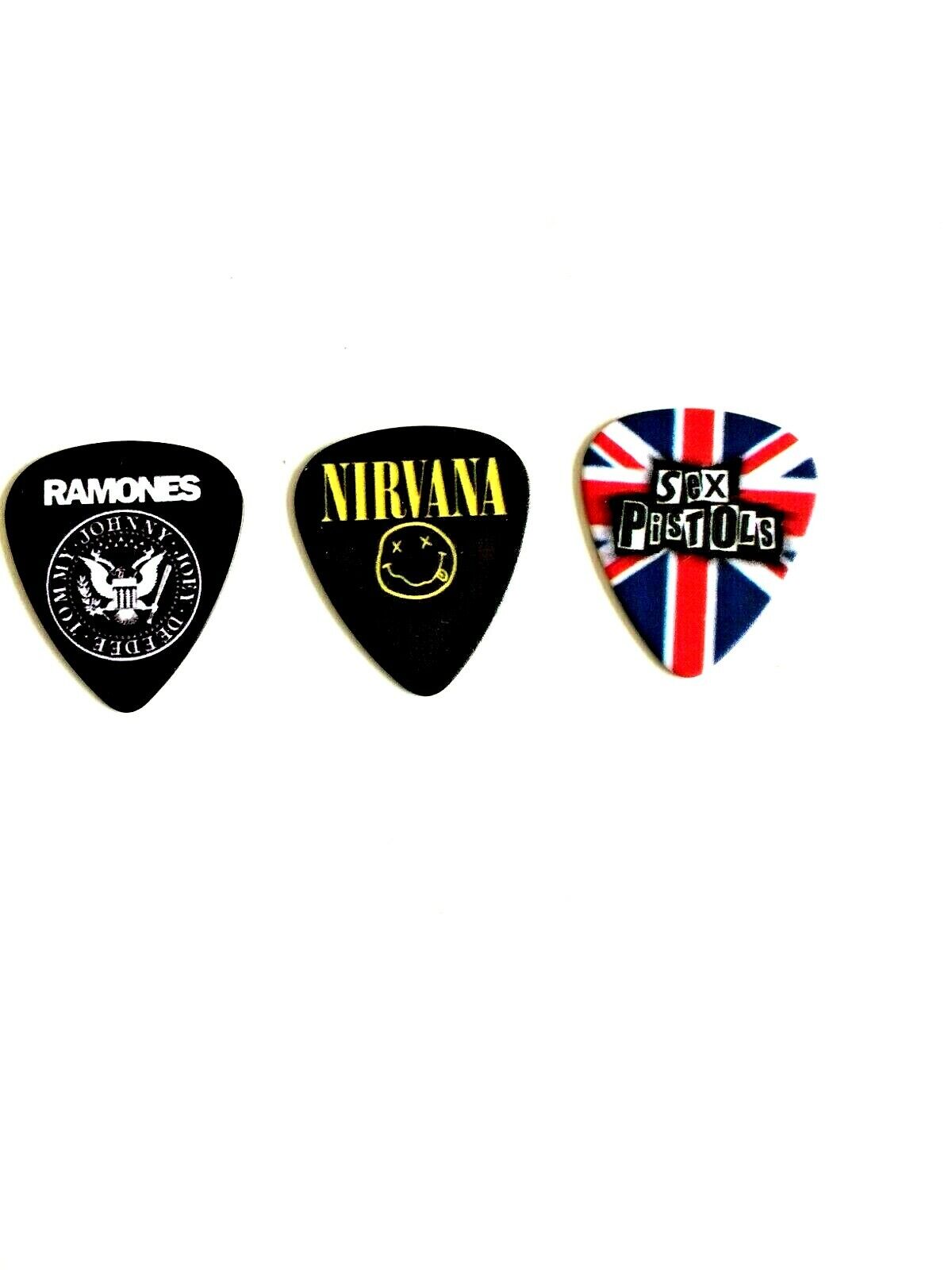 Sex Pistols Ramones Nirvana Set 0f 3 Guitar Picks NEW Never Used USA Shipper Без бренда