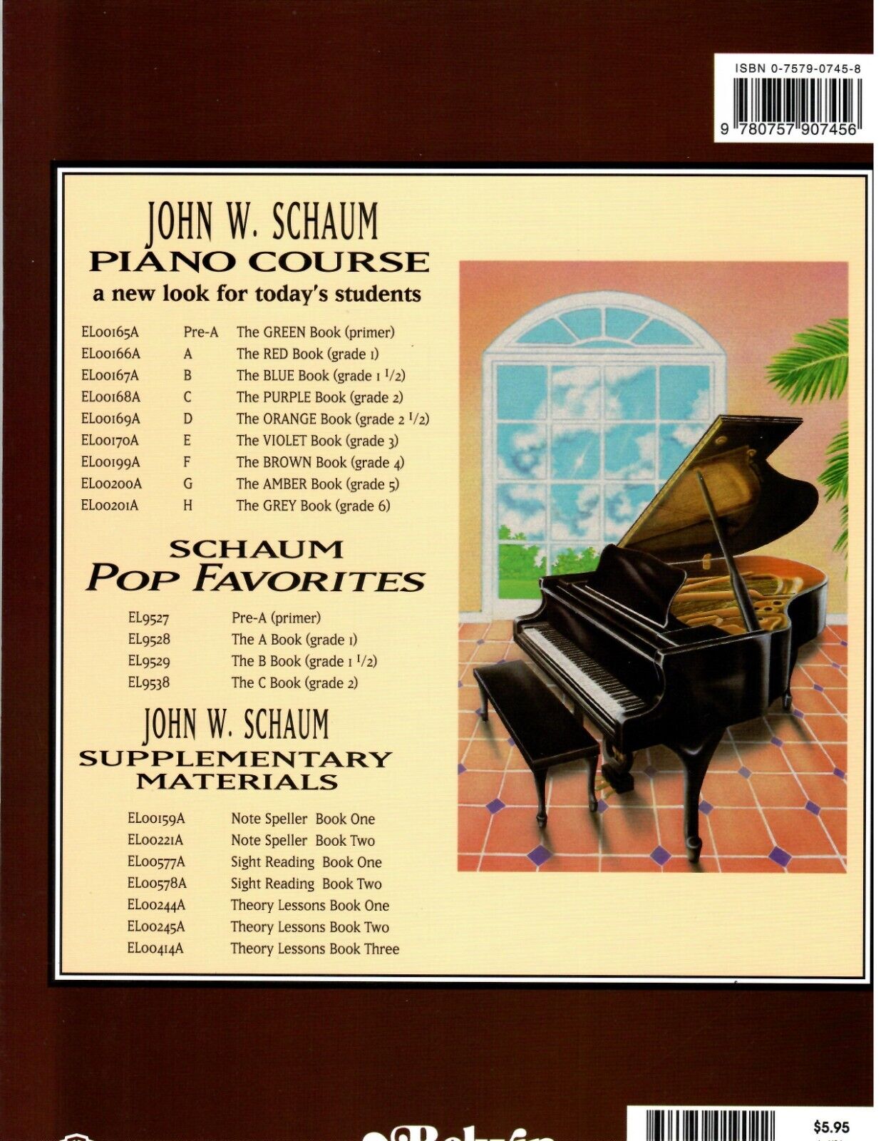 Bach-Schaum Book 1 (Bach-Schaum Master Composer Series) Piano Sheet Music Book Без бренда 00-EL00193A - фотография #2