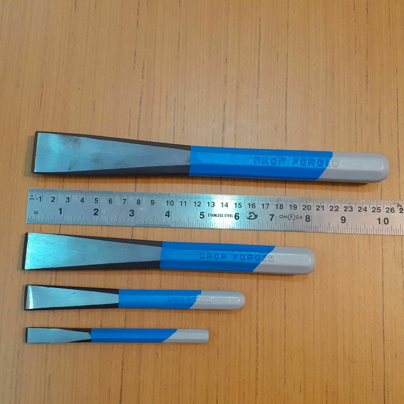 Set of 4 Engineers Heavy Duty Drop Forged Chisel Tools Без бренда - фотография #2