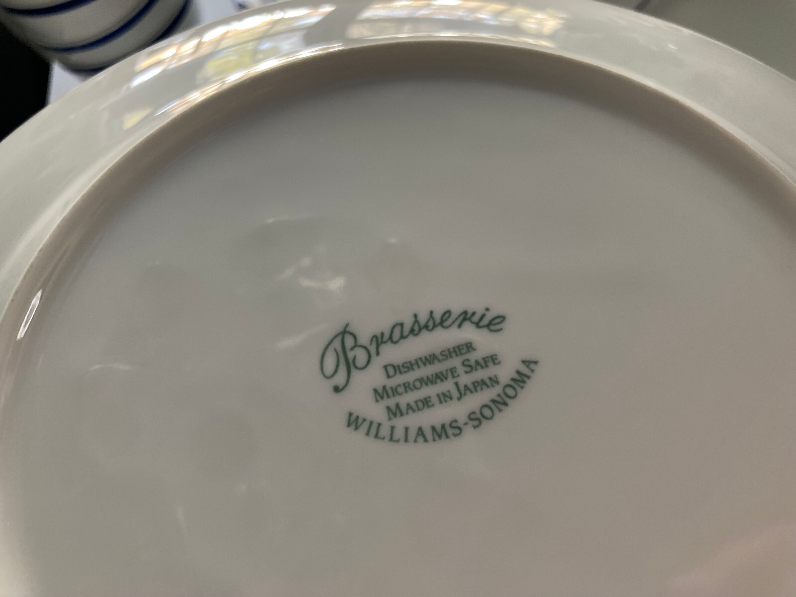 NEW 30pc SET! WILLIAMS SONOMA BRASSERIE BLUE & WHITE PORCELAIN DINNERWARE JAPAN Williams-Sonoma - фотография #16