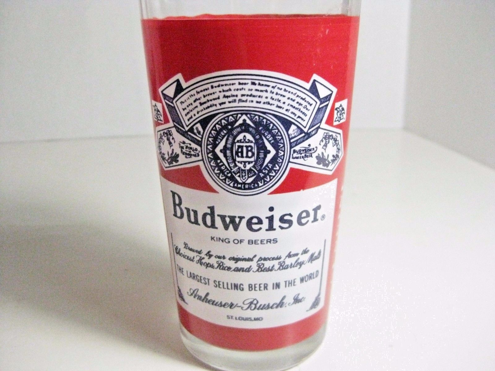  BUDWEISER BEER GLASSES ONE IS 1989 CLYDESDALES  BAR WARE 2 DIFFERENT TYPES Budweiser - фотография #6