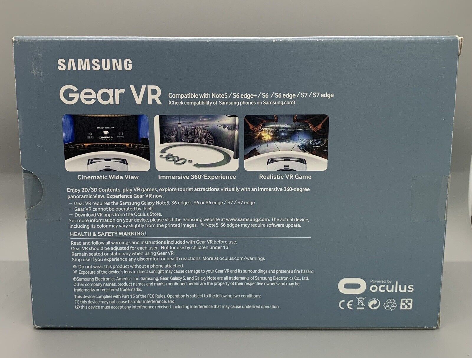 Samsung Gear VR Oculus SM-R322 Fits Samsung Galaxy Note 5 S7 S6 Edge Plus New Samsung SM-R322 - фотография #2