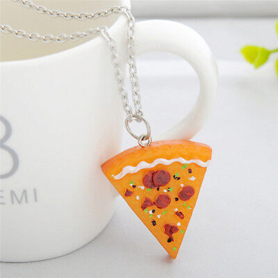 1pcs Pizza Pendant Necklaces for Men Women Family Friendship Jewelry GiftSG Unbranded // - фотография #5