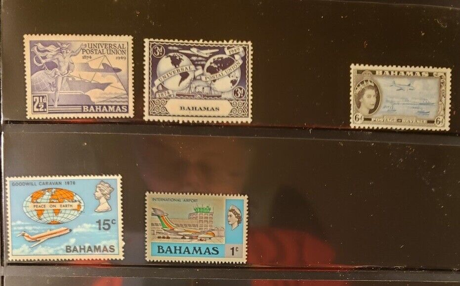 Bahamas Aircraft & Aviation Stamps Lot of 6 - MNH  - See Details for List Без бренда
