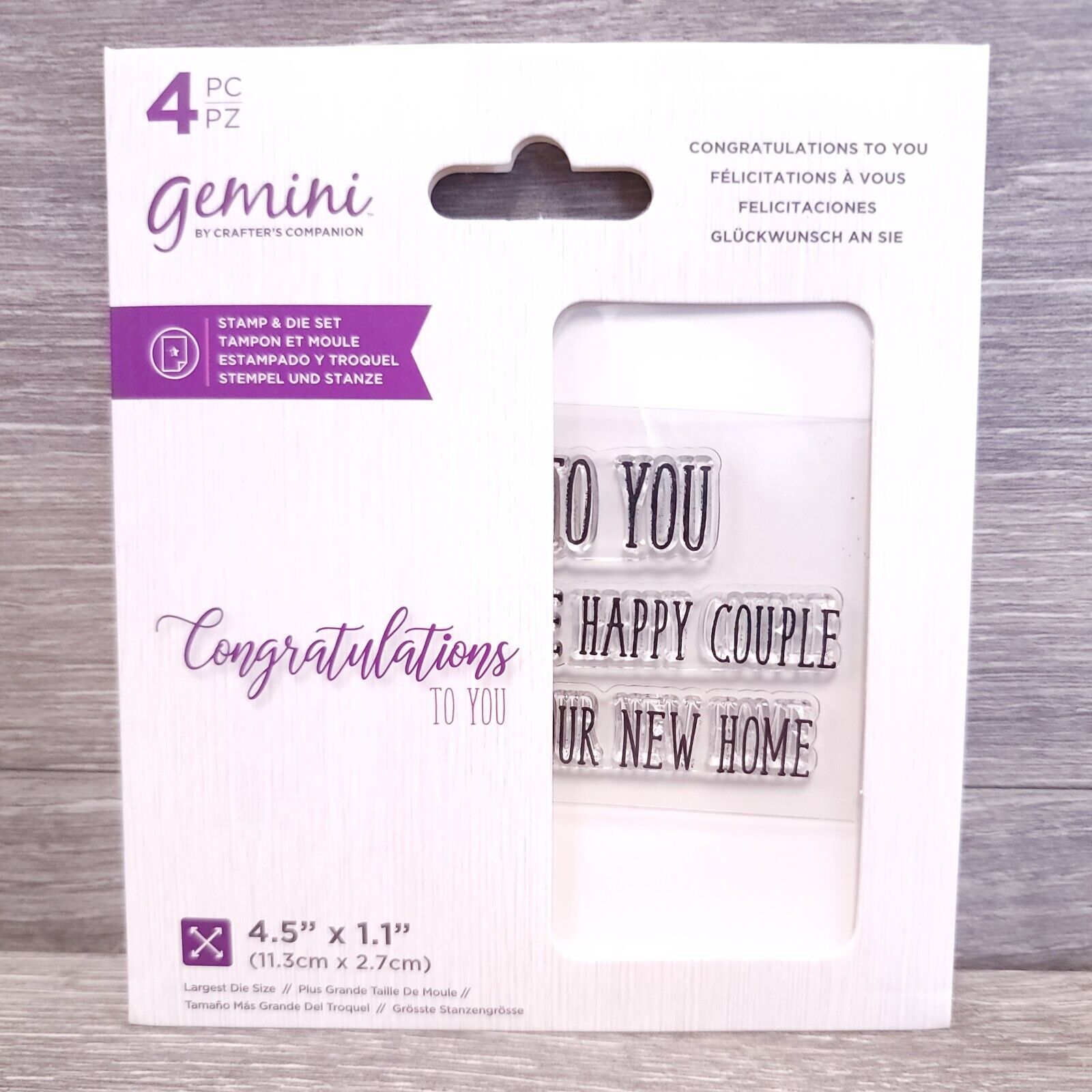 Lot of 5 Crafter's Companion Stamp and Paper Die Set Sayings Celebrate Home Fab Crafter's Companion GEM-STD-CTY - фотография #5