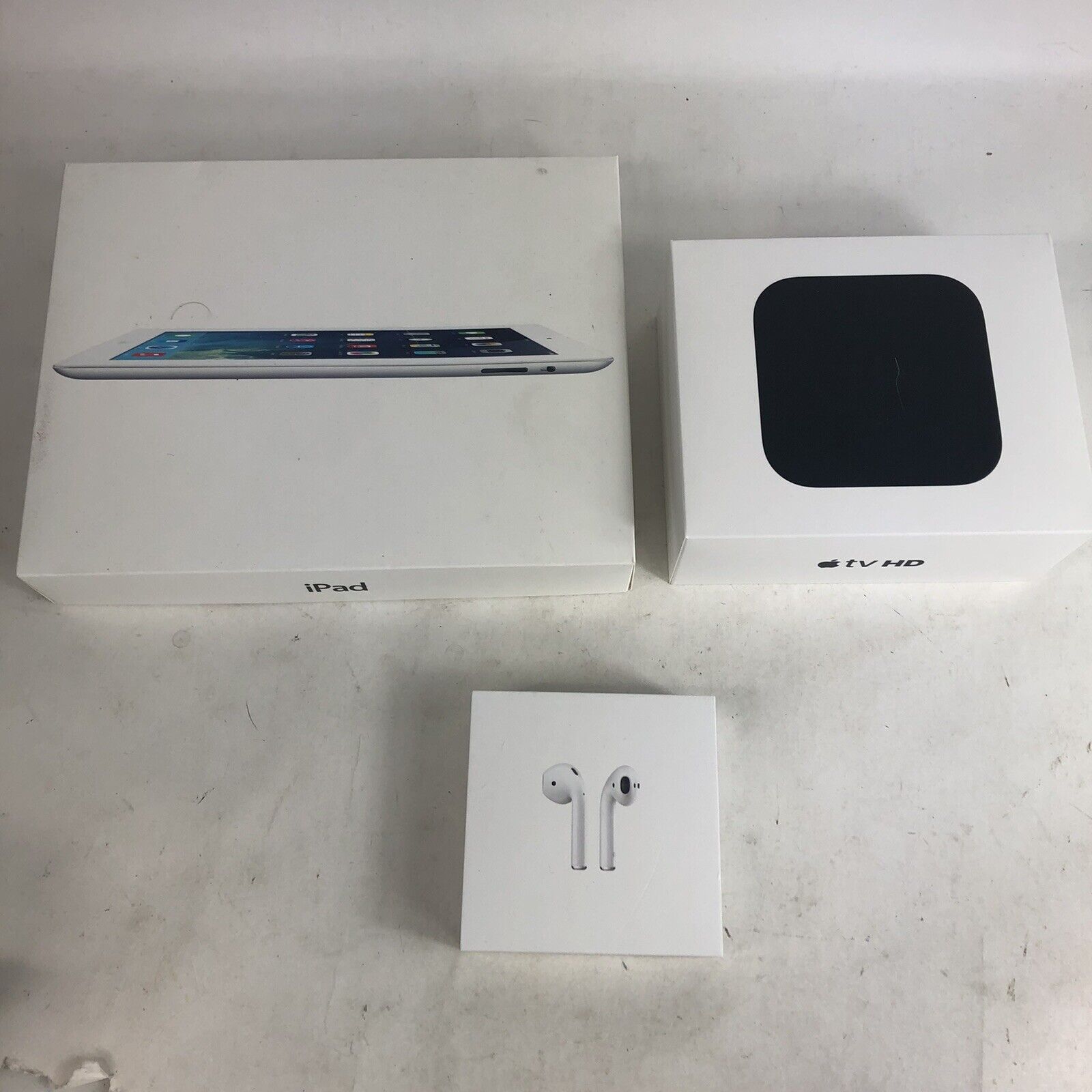 Lot of 9 Empty Boxes for 4 iPhones 1 iPad 2 1 MacBook Pro Apple TV HD Airpods  Apple N/A - фотография #7