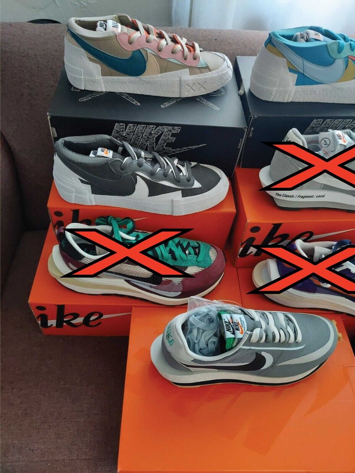Jordan Nike Sacai Dunk Supreme Clot Kaws DS Sneaker Lot Size 10 Bundle Bulk Deal Nike Air Jordan Retro - фотография #3