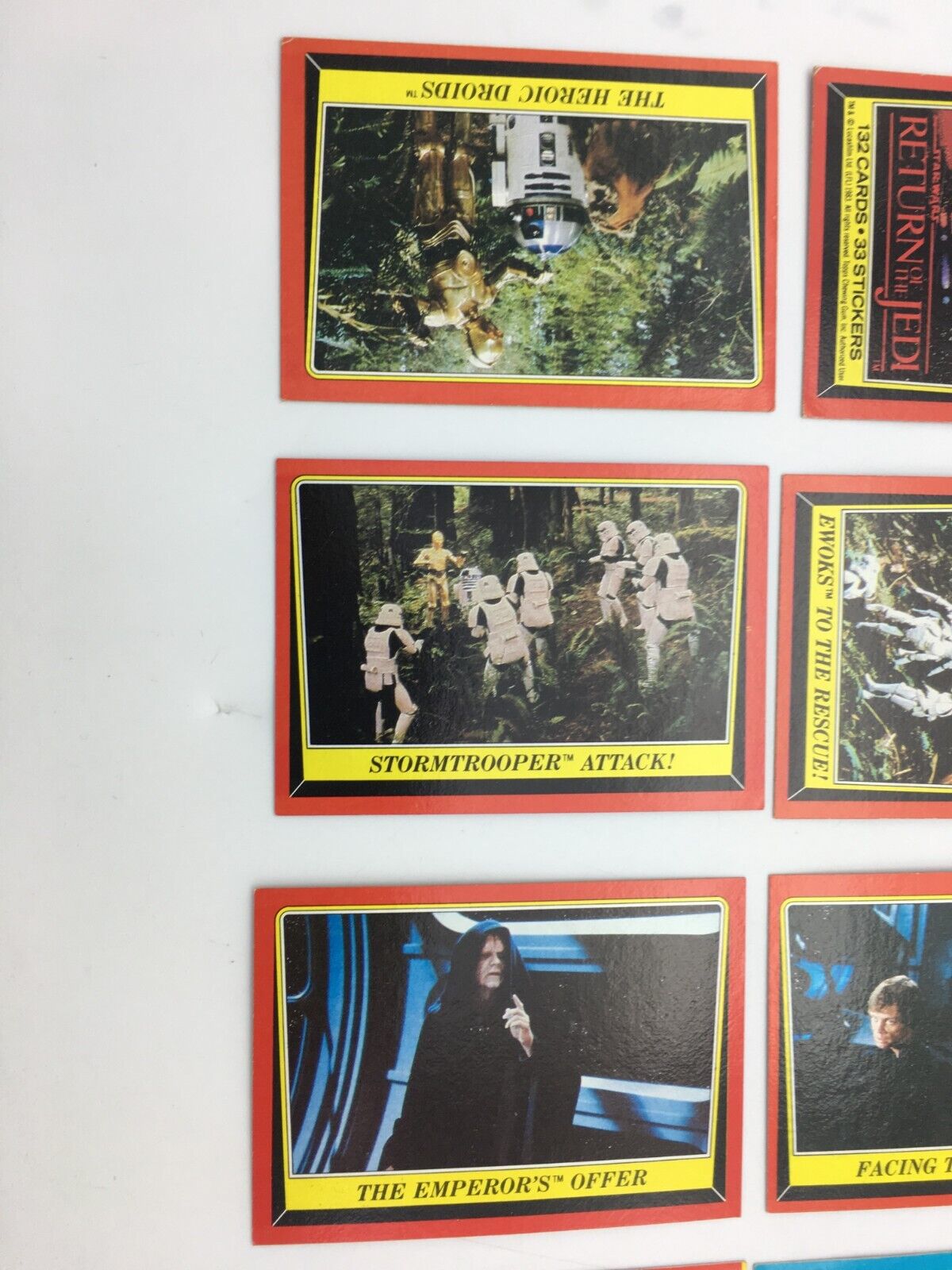 1983 Star Wars Return of the Jedi Trading Card Lot (29 Cards)  Topps - фотография #8