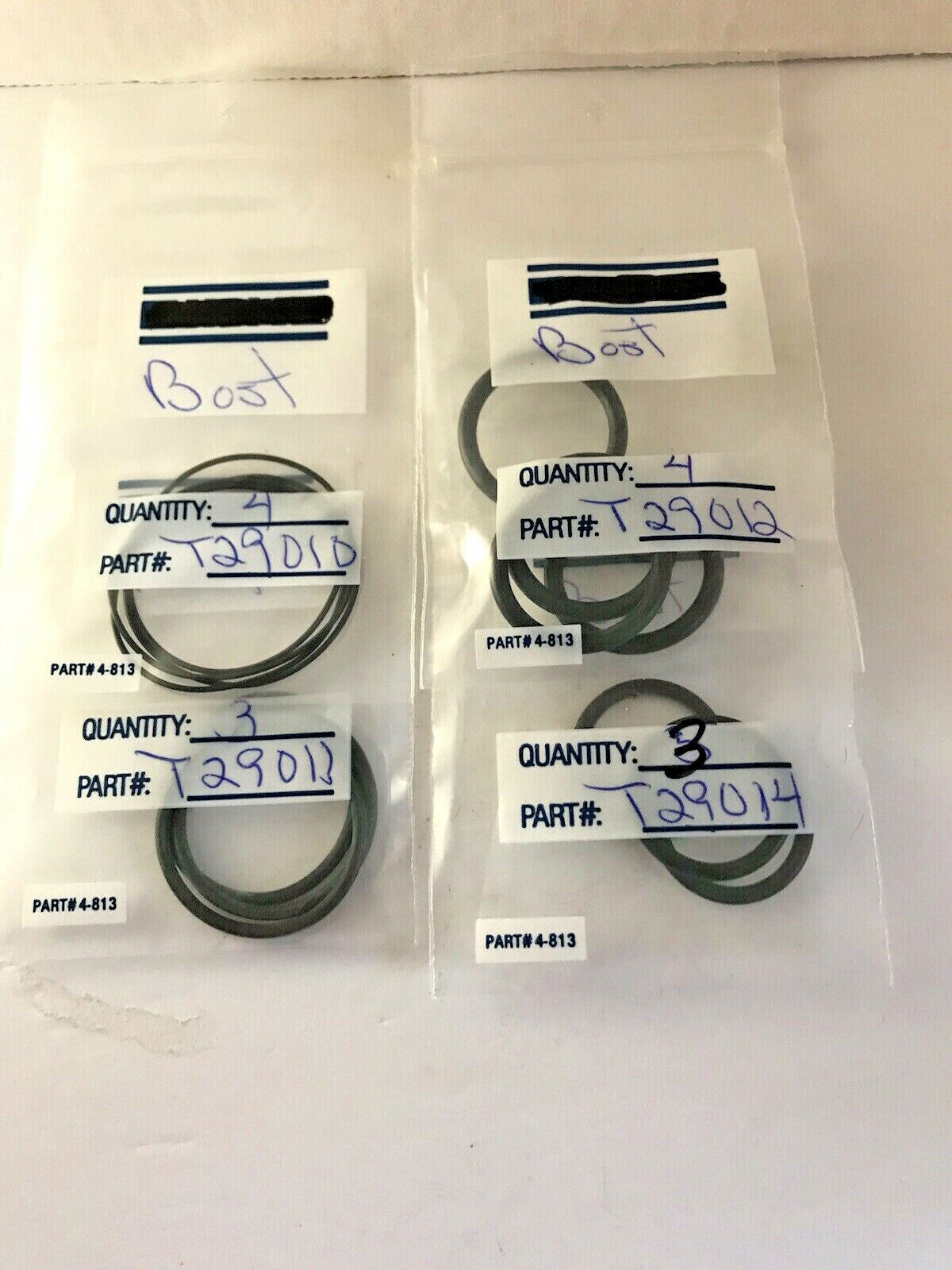 LOT OF 4 PART NUMBERED BOSTITCH O-RINGS  FOR PNEUMATIC FASTENING TOOLS Bostitch T29014 / T29012 / T29010 / T29011