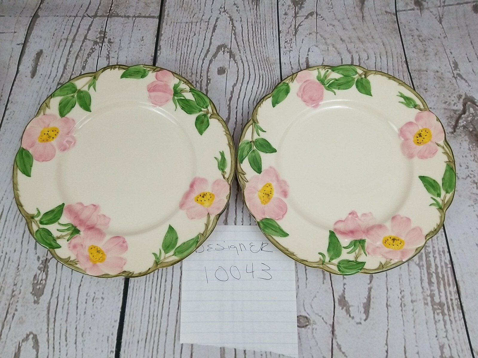 Franciscan Desert Rose Salad Plates Made in CA USA Vintage 1949-1953 5-RARE Franciscan Ceramics Franciscan Desert Rose - фотография #10