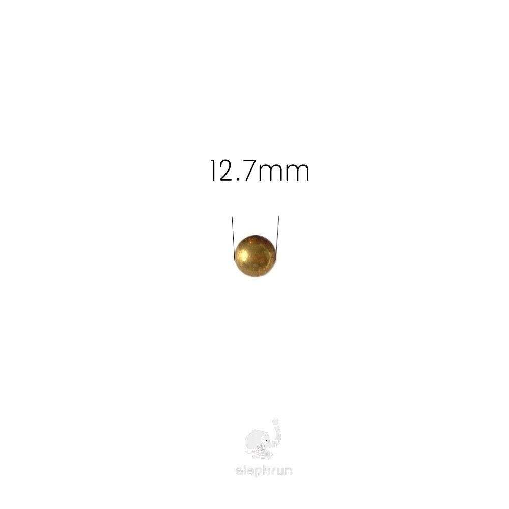 1/2'' (12.7mm) 100pcs Brass ( H62 ) Solid Bearing Balls  elephrun Does Not Apply - фотография #4