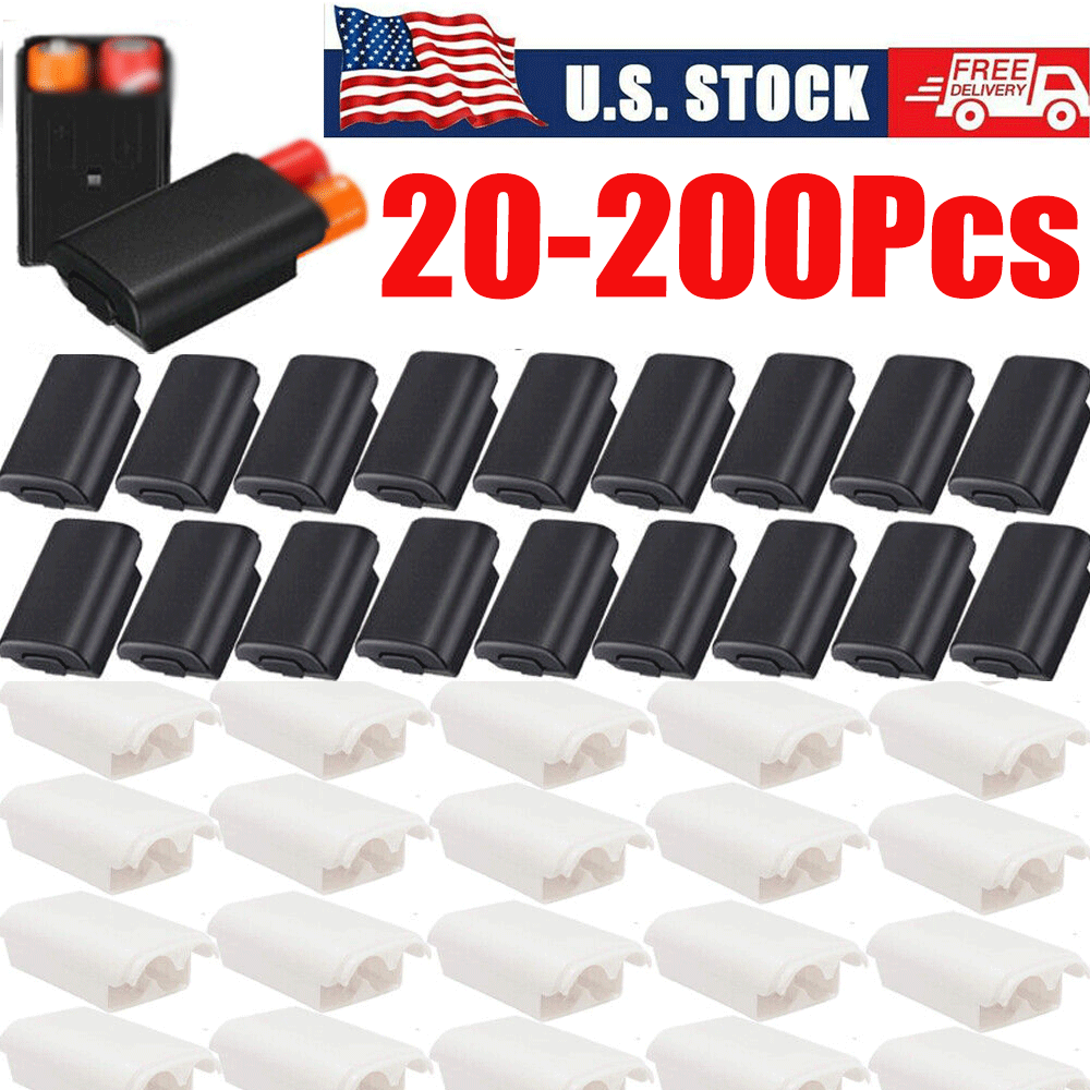 20-200Pcs AA Battery Back Cover Case Shell Pack For Xbox 360 Wireless Controller Unbranded Does not apply