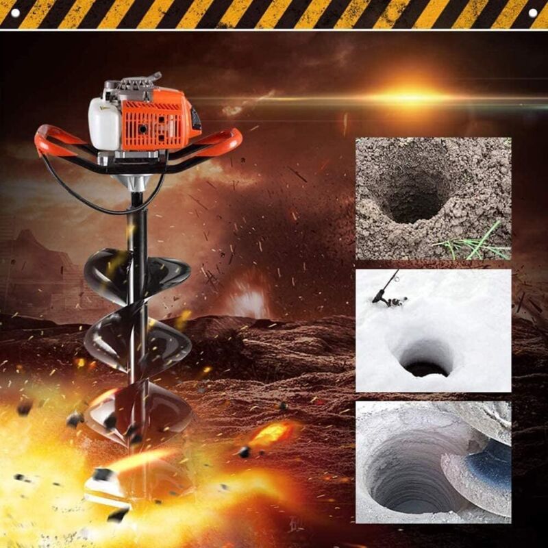 72CC Post Hole Digger Earth Digger Gas Power Post Hole Digger Manual / 4" 8" 12" Unbranded Does Not Apply - фотография #8