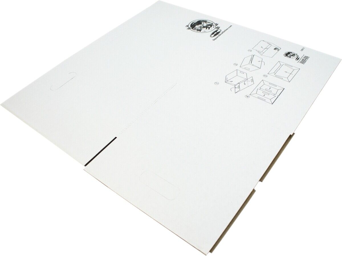 (10) 12" White Record Boxes with Lids - LP Vinyl Album 33rpm Cardboard Storage Square Deal Recordings & Supplies 12BC13 - фотография #7