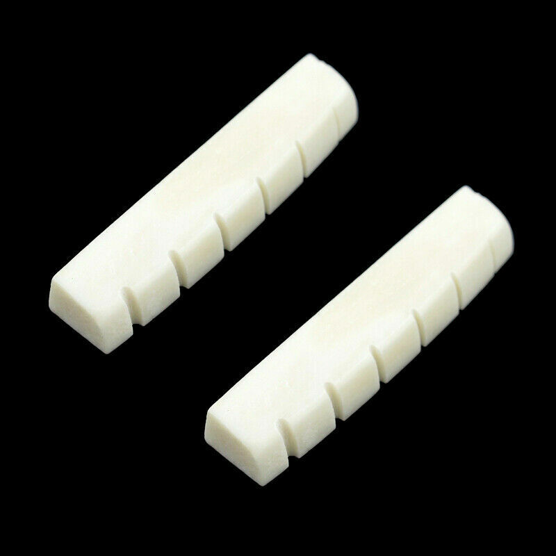 2x Guitar Nut Bone Slotted 43MM For Gibson Les Paul Epiphone or Similar Unbranded Does not apply - фотография #3
