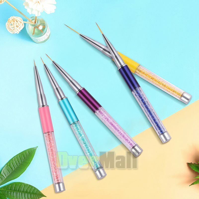 10 Pieces 3D Nail Art Brushes Set Nail Liner Ombre Brush Nail Painting Design Unbranded Does not apply - фотография #4