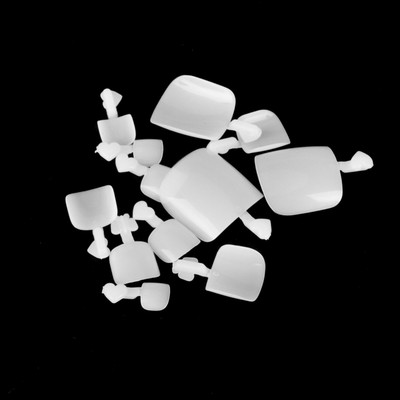 600Pcs Artificial Fake Toe Nails Tips For Nail Art Decoration Foot Manicure Tool iBrookAuction Does not apply - фотография #4