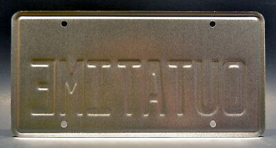 California License Plate Style - Back to the Future - Metal License Plates   Unbranded - фотография #3