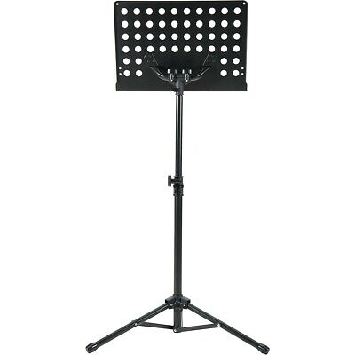 Musician's Gear Tripod Orchestral Music Stand Perforated Black - 2 Pack Musician's Gear MST40-2PACK - фотография #4