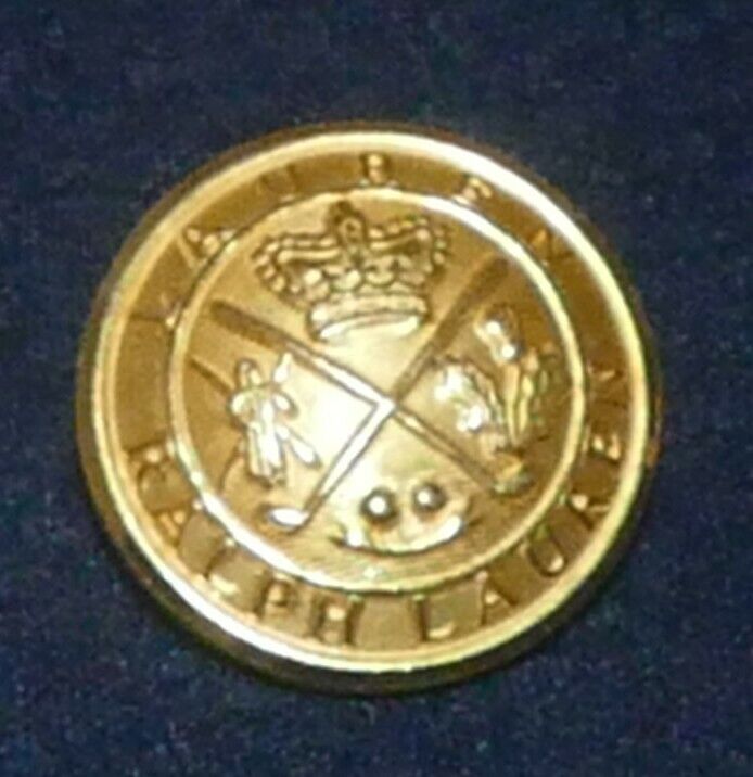 Ralph Lauren Crown & Clubs logo 23mm Shank Button Set 10Pcs in bright-gold tone Ralph Lauren Does Not Apply - фотография #2