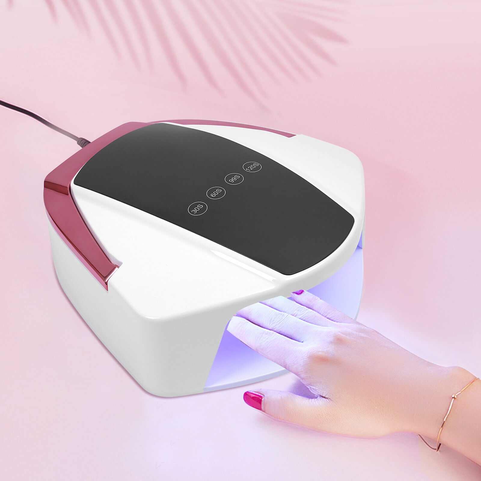 Smart Cordless Wireless Rechargeable LED/UV Nail Lamp Gel Polish Nail Dryer 96W Unbranded Does not apply - фотография #7