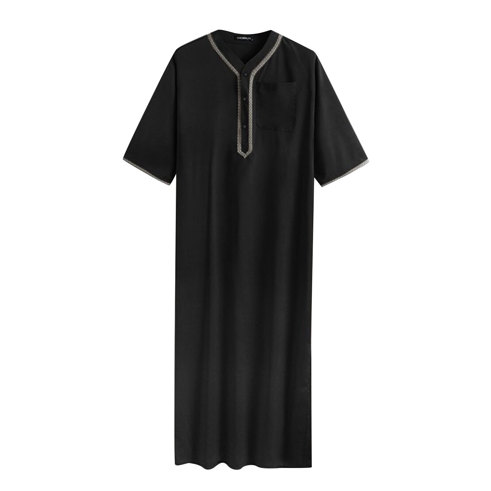 Mens Muslim Abaya Robe Thobe Saudi Dubai Jubba Long Kaftan Maxi Dress Islamic Unbranded Does Not Apply - фотография #7