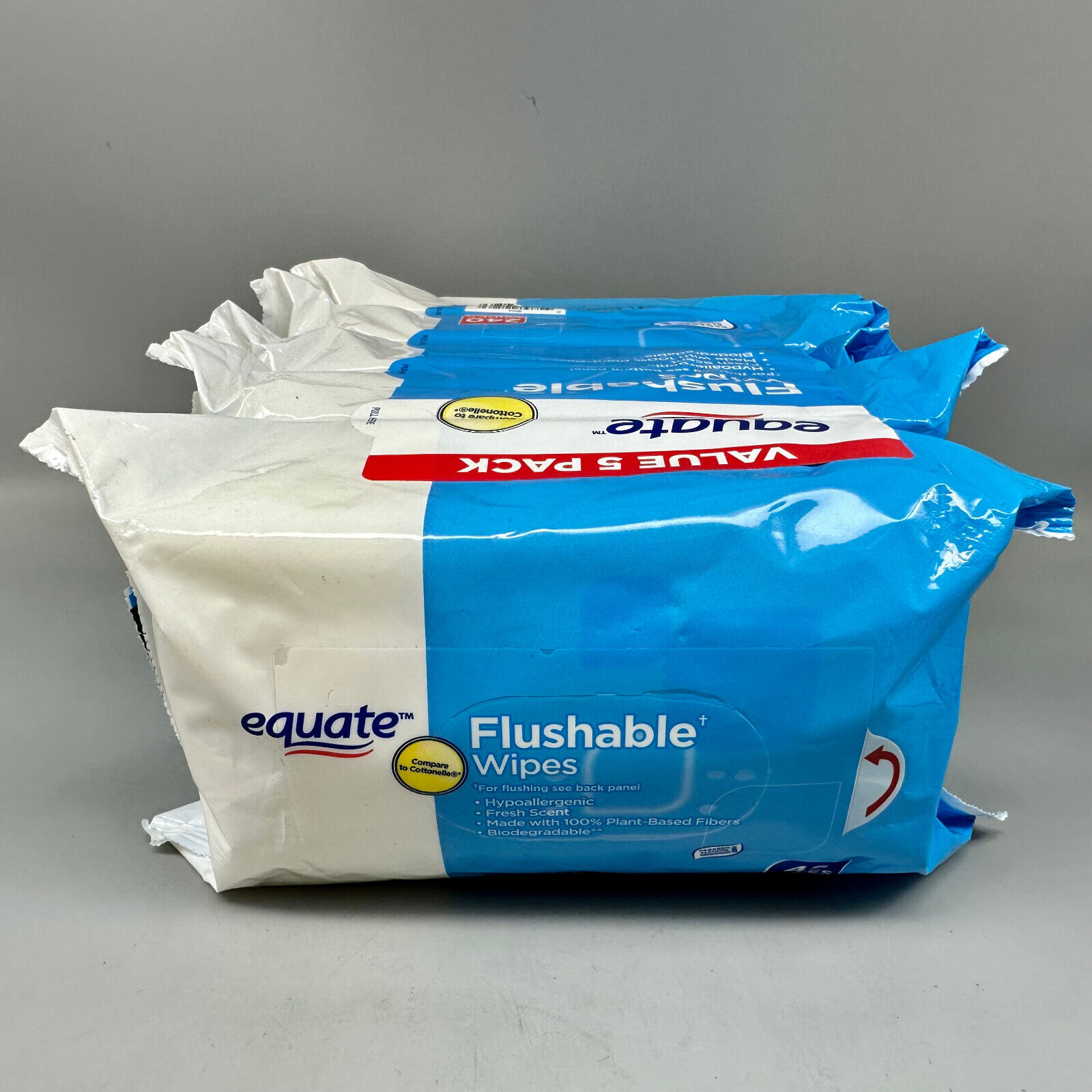 Equate Flushable Hypoallergenic Wipes 48 Wipes x 10 PACK = 480 total EQUATE N/A - фотография #3