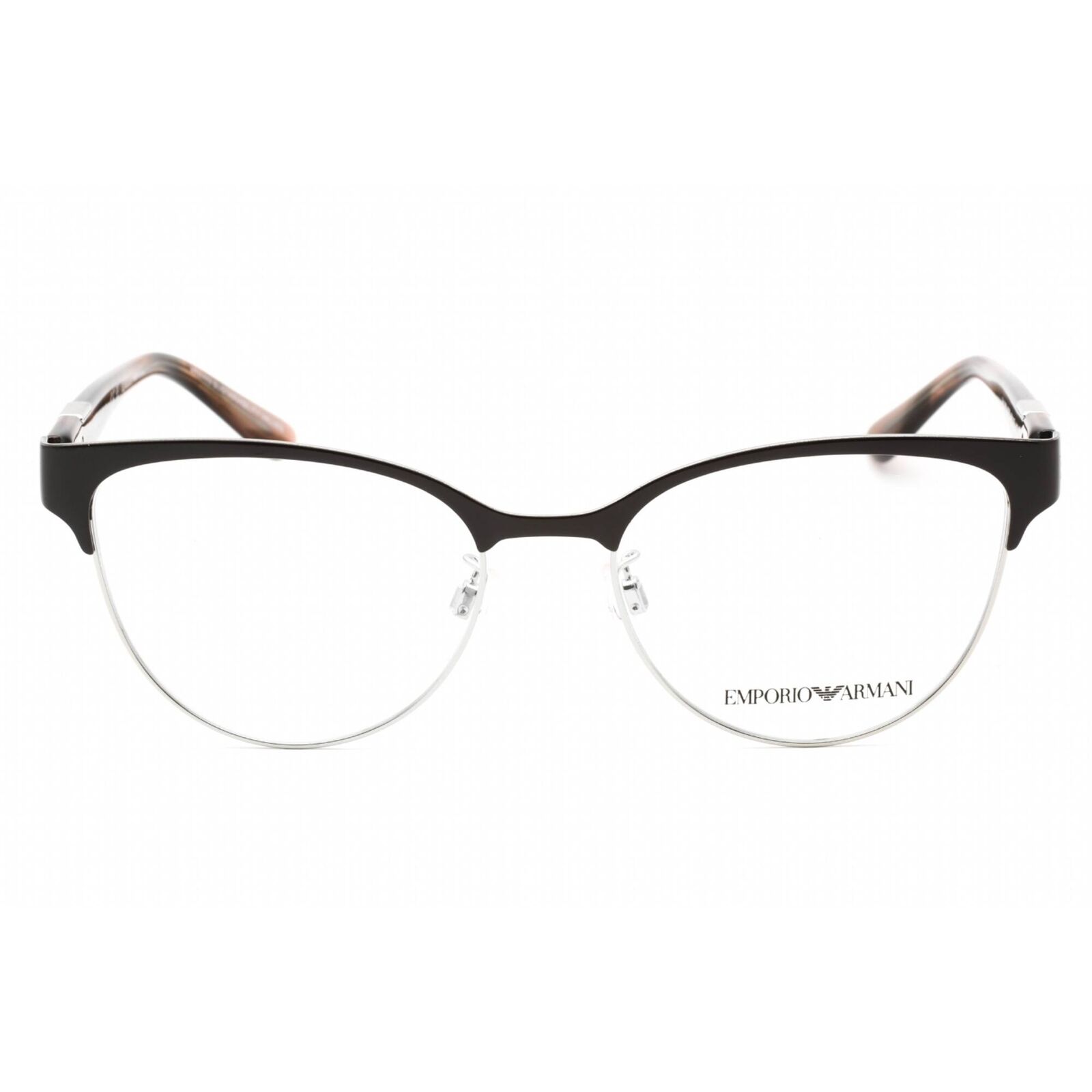 Emporio Armani Women's Eyeglasses Shiny Brown/Silver Cat Eye Frame 0EA1130 3178 Emporio Armani 0EA1130 3178 - фотография #2