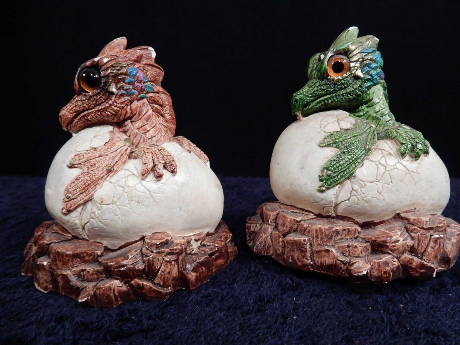 Windstone Editions Pena 84 Hatching Dragon Sculpture Peacock Green, Copper - LOT Без бренда