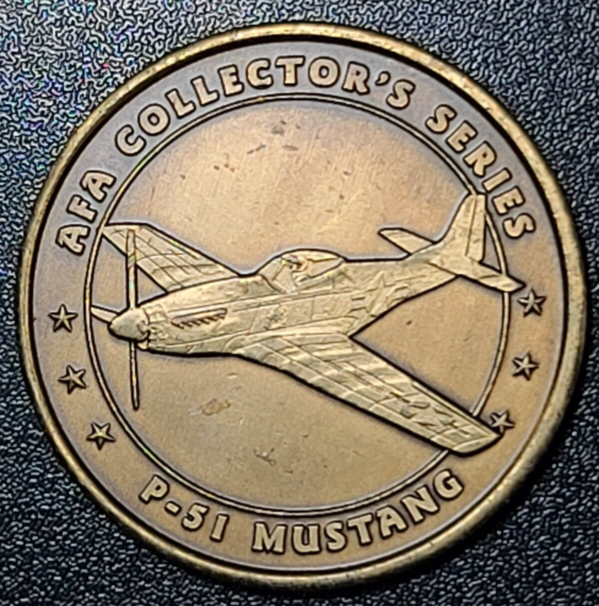Air Force Association P-51 Mustang Airplane AFA Collector’s Series 40mm Medal Без бренда