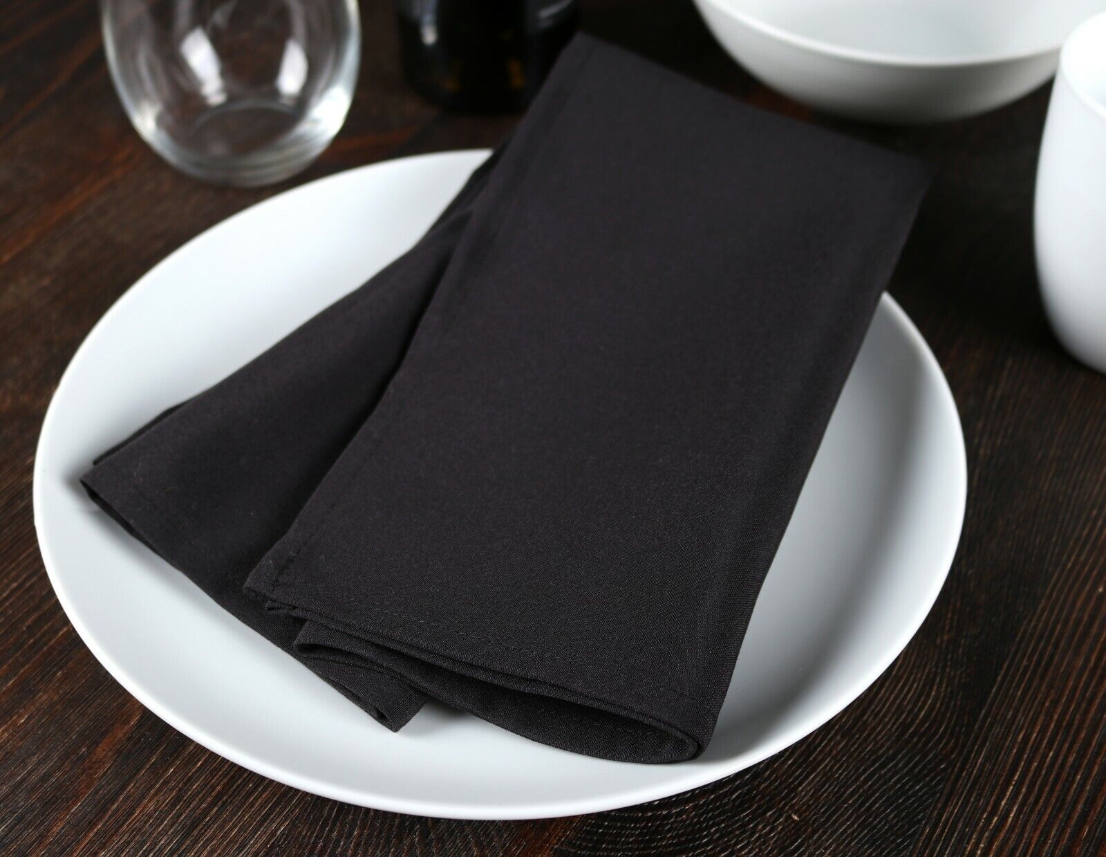 Dinner Napkin 25 Pack - 20 x 20 Poly-Spun Cloth Dining Napkins w/ Color Options Arkwright None - фотография #3