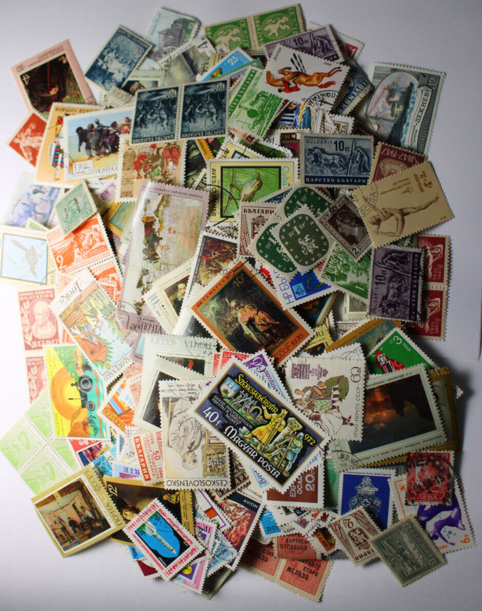 Lot of 5 original Europe, Poland & world post stamps stamped free shipping Без бренда - фотография #6