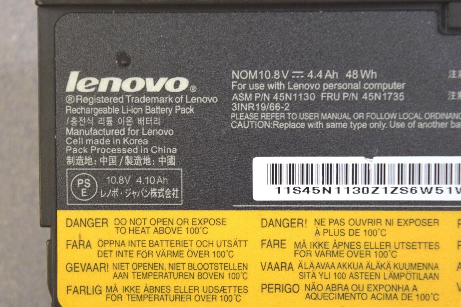 (lot of 5) Lenovo Battery 45N1735 68+ For T440, L450, X240 Fully Tested Lenovo Does Not Apply - фотография #3