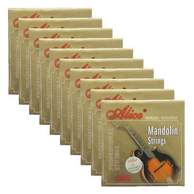 10Sets Alice Mandolin Strings Coated Copper Alloy Wound EADG  8 Strings Set AM05 Alice Does not apply