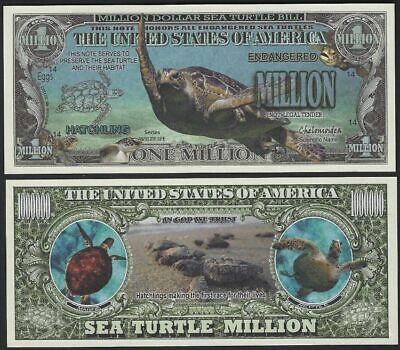 Lot of 500 Bills  - Sea Turtle Million Dollar Novelty Bill Без бренда