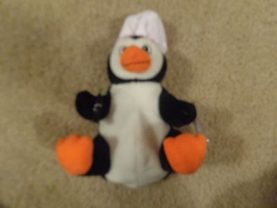 NEW 1998 COCA-COLA COKE BEANIE BABY BABIES PENGUIN IN CHEF'S HAT Coca-Cola