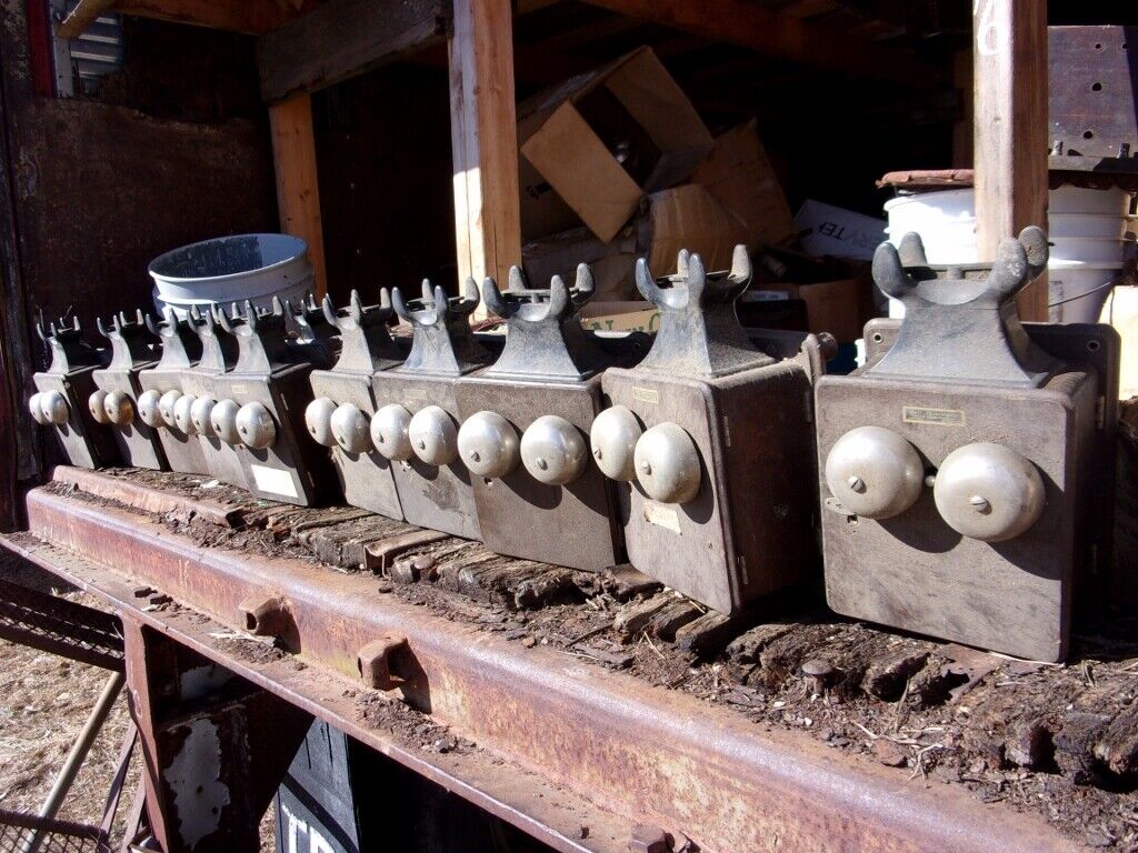 One Thousand Four Hundred or "1400" Old Oak Crank Wall Phones with Generator  Unknown