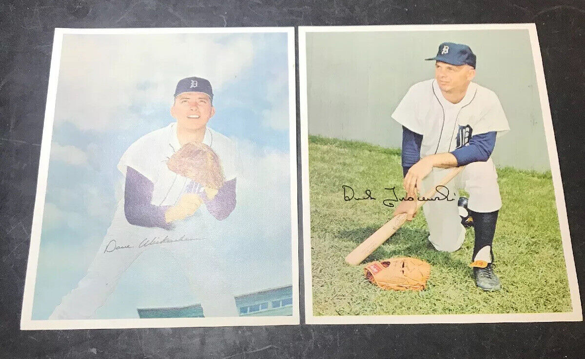 Lot of 12 Tiger Autographed 8X10 Color Tiger Prints KALINE BROWN MCCLAIN HOF  Без бренда - фотография #7