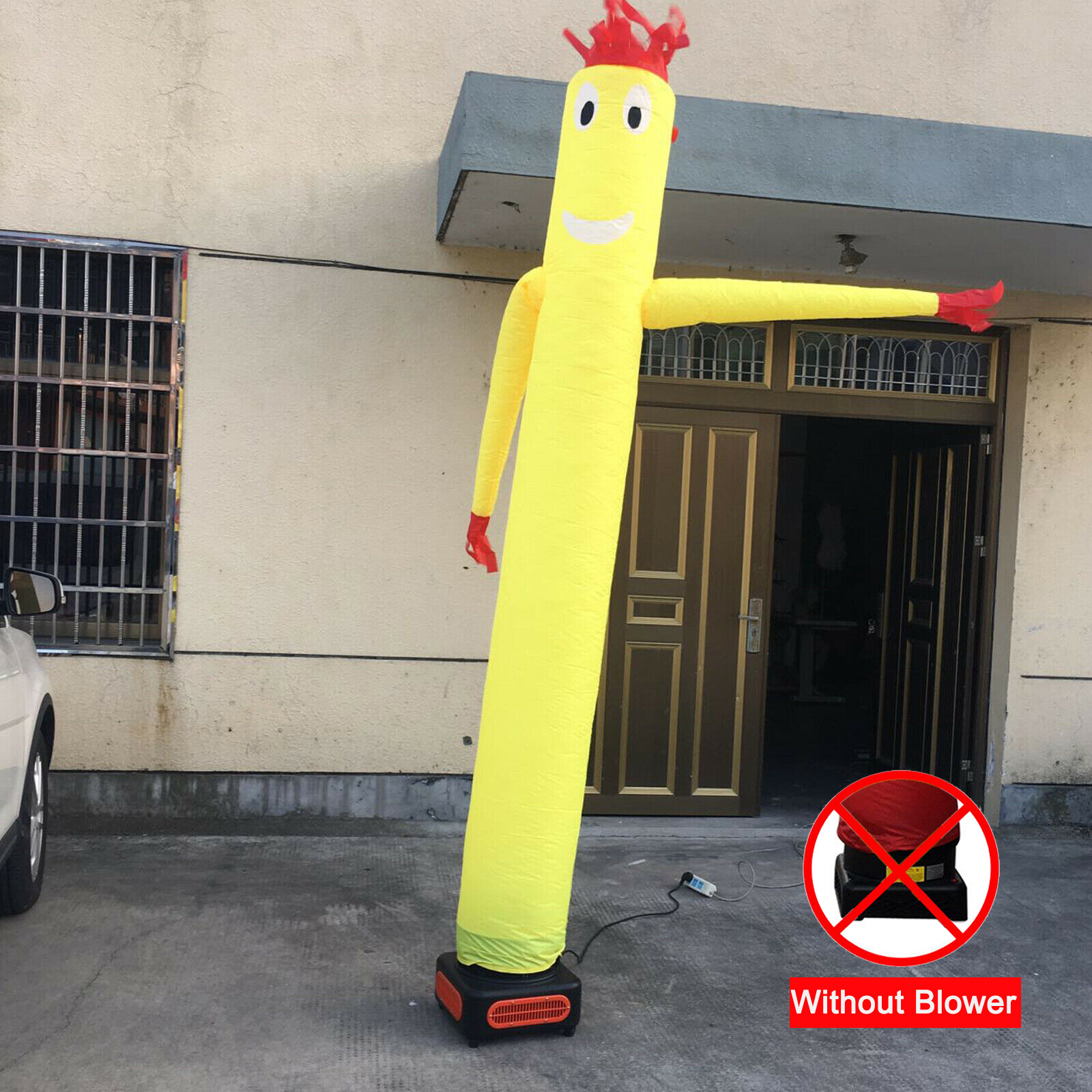 10FT Yellow Wind Dancer Air Puppet Sky Wavy Man Inflatable Tube No Blower USA Без бренда