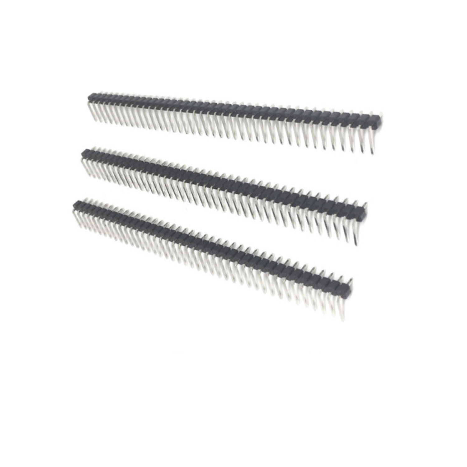[10x] 1x40 Pin 2.54mm Right Angle Single Row Male Pin Header Connector - 90 deg Generic Does Not Apply - фотография #8