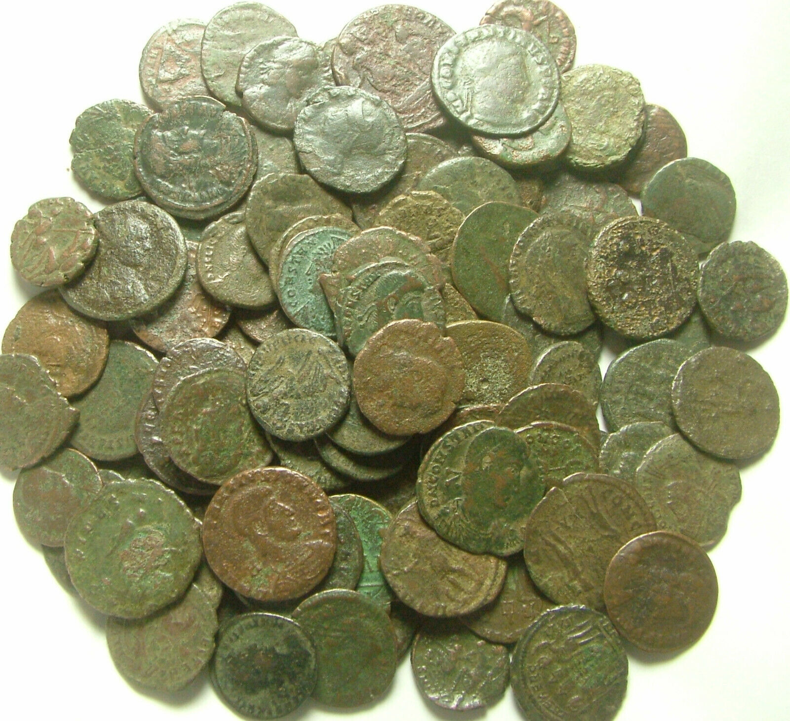 Lot genuine Ancient Roman coins Constantine/Valens/Constantius/Licinius/Claudius Без бренда - фотография #6