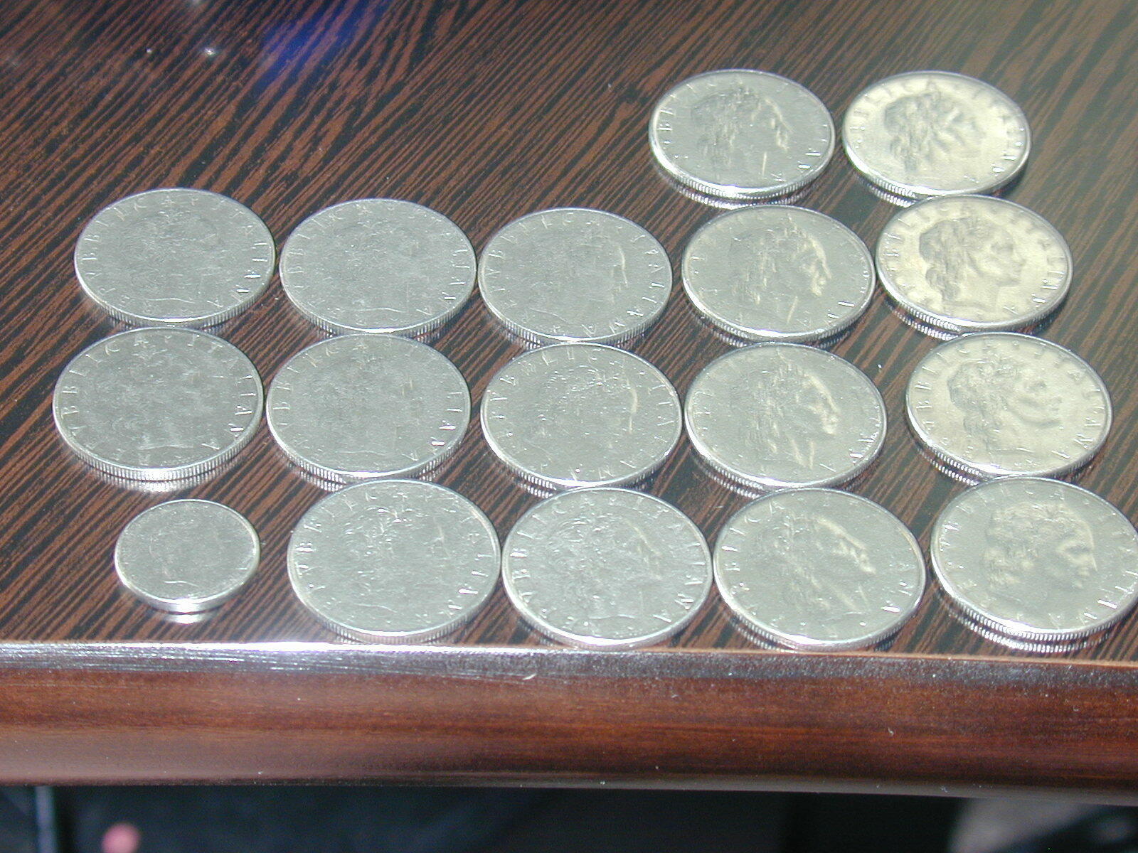 ITALY 19 pc Stainless Steel 50 lire 1955-78 KM95 16 pcs and 1 93 KM95a Nice Lot Без бренда - фотография #3