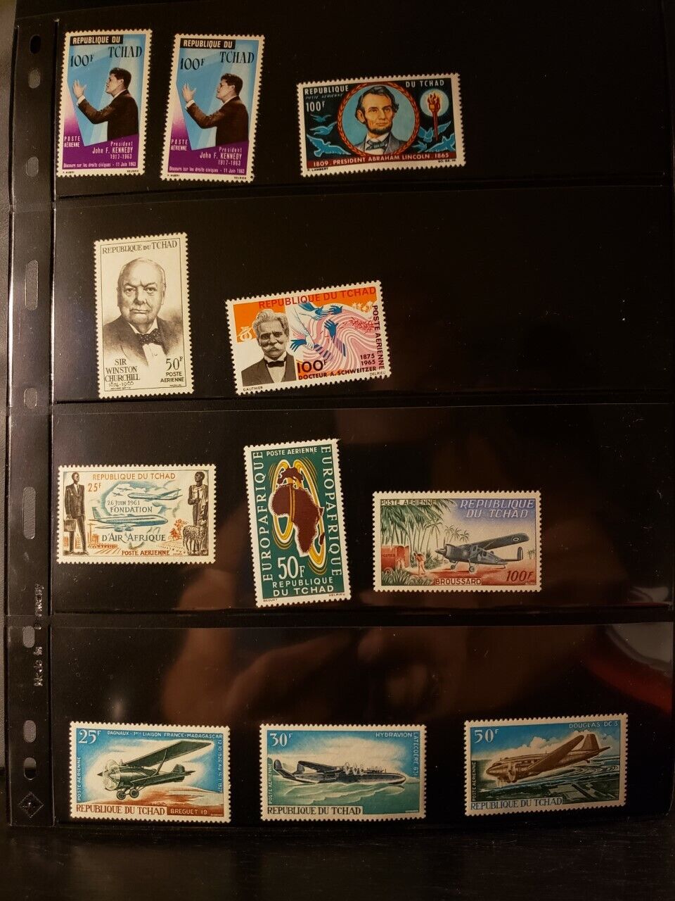Chad Airmail Stamps Lot of 51 (including C84) - MNH - see details for list Без бренда