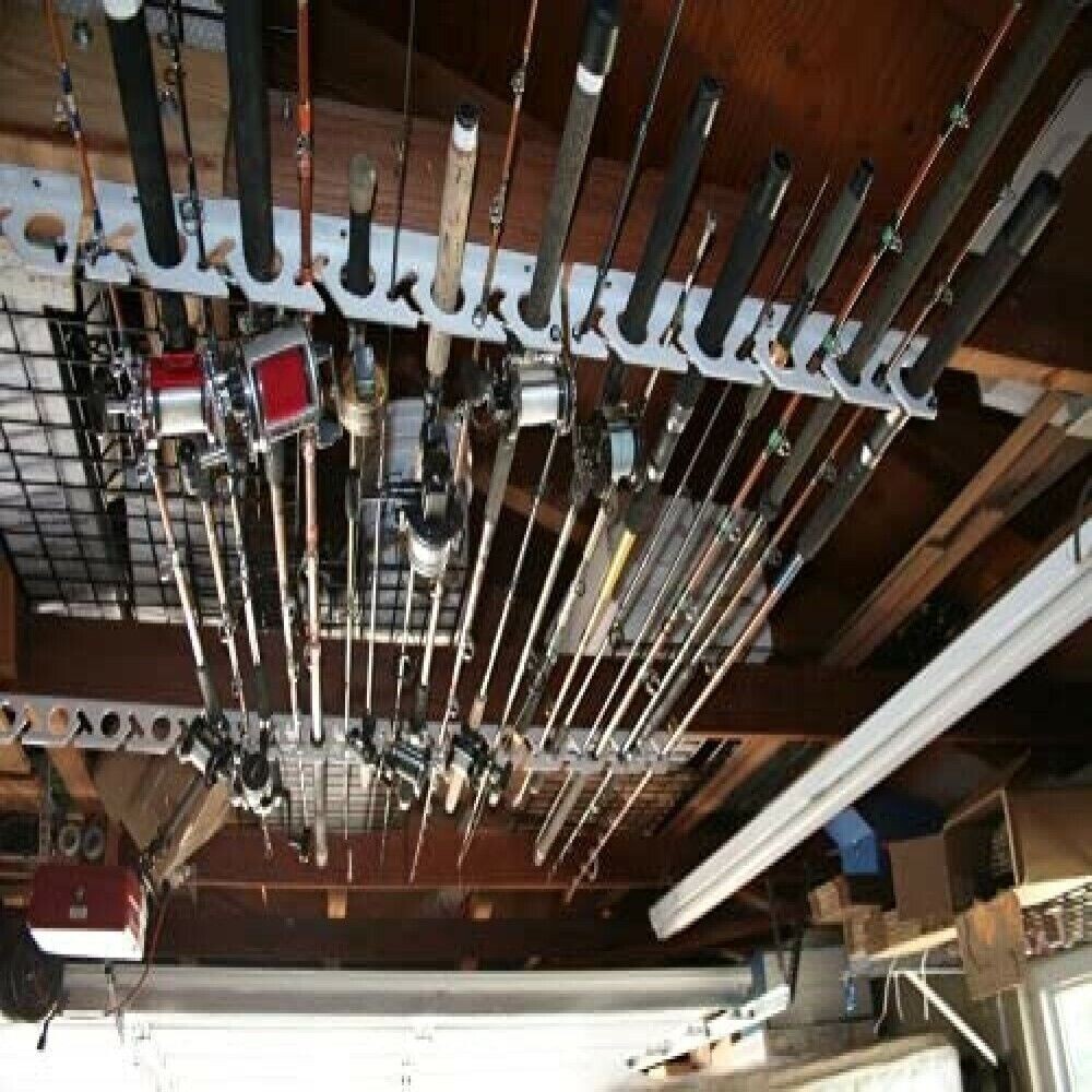 Wall Mount for 10 Fishing Rods & reels - FAST FREE SHIPPING! Unbranded Does not apply - фотография #6