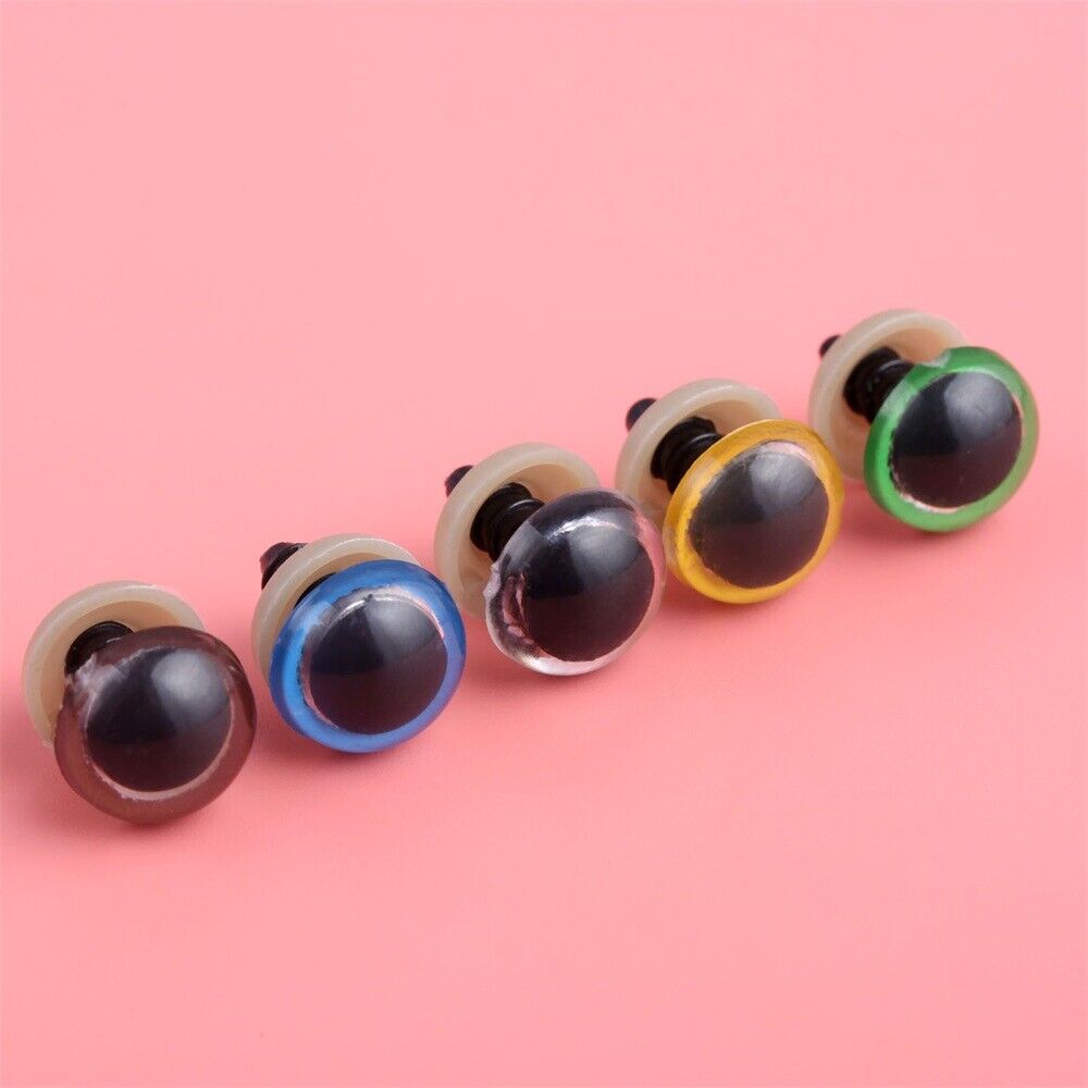 150Pcs 6mm-12mm Animal Safety Eyes Handmade Doll Puppet Plastic Eyes Multicolor Unbranded Does Not Apply - фотография #9