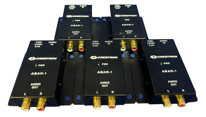 Crestron ABAR-1, CAT5 Balanced Audio Receiver - LOT of 5 Units - PreOwned Crestron