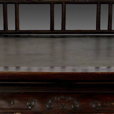 RARE ANTIQUE CHINESE CANOPY BED CARVED HARDWOOD FURNITURE CHINA 19TH C.  Без бренда - фотография #7