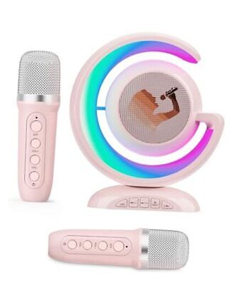 Karaoke Machine for Kids,Portable Bluetooth Karaoke Speaker,with 2 Microphones  Does not apply Does Not Apply