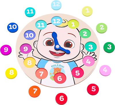 Toyland® Cocomelon Wooden Learning Clock Puzzle - Learn to Tell The Time - Toys Toyland Not Applicable - фотография #5