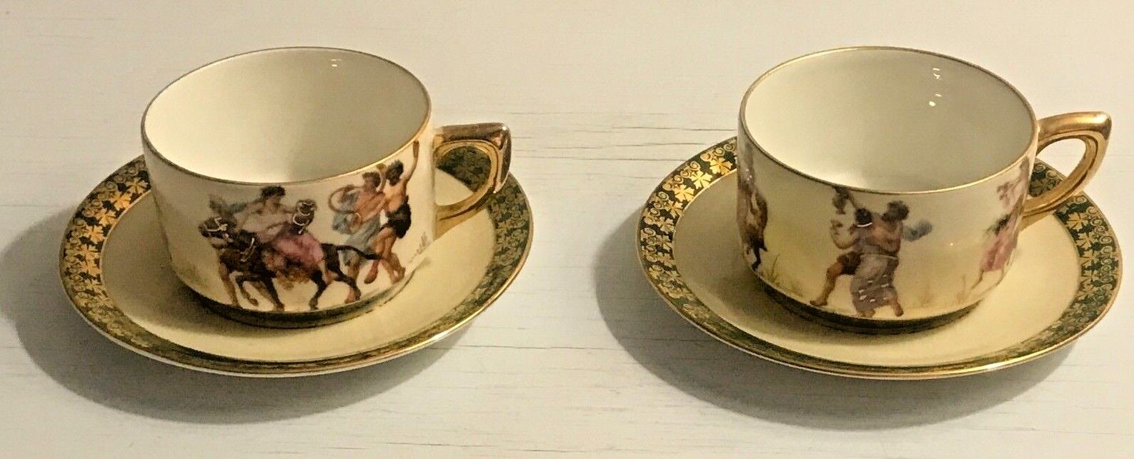 Antique Altwasser Demitasse Chocolate Espresso Set of  5 Cups Saucers Sugar Crmr Altwasser - фотография #6